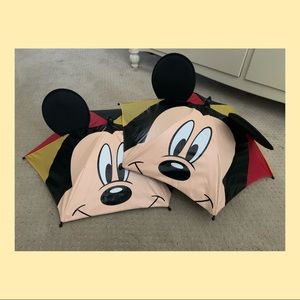 Two Mickey Mouse Umbrella Hats